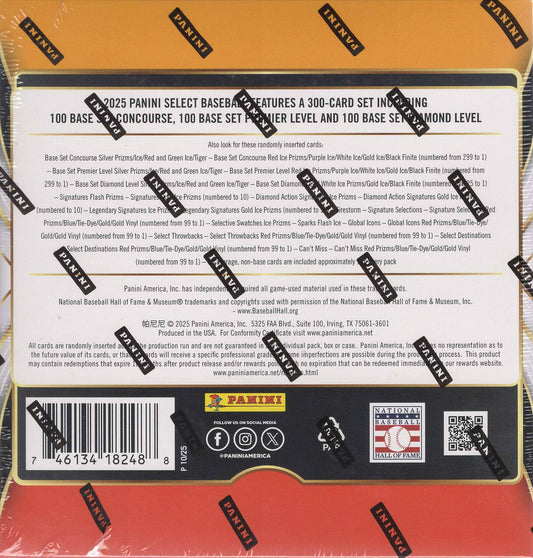 2025 Panini SELECT Baseball 32ct. Mega Box
