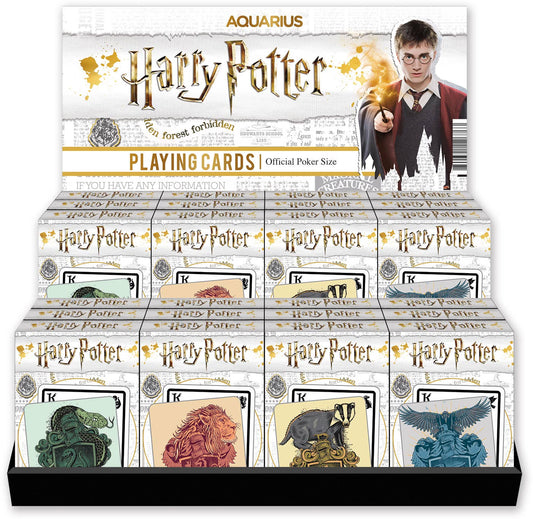 Harry Potter House Crests Playing Card Display (Individual Packs)