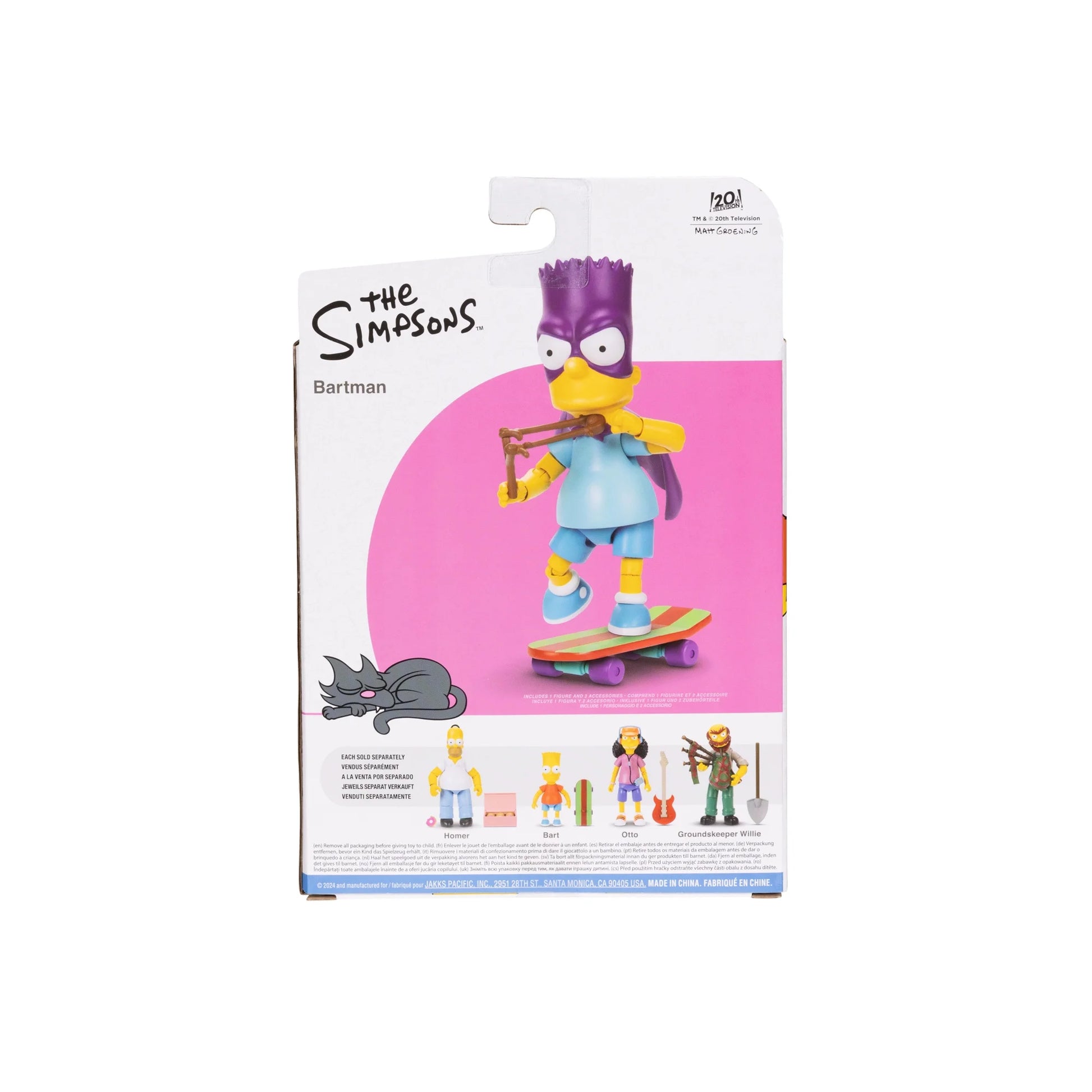 The Simpsons Bartman 5" Articulated Action Figure with Skateboard - Moonlight Collectibles product image