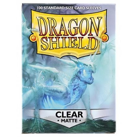 Dragon Shield Matte Clear deck protector card sleeves 100-count pack
