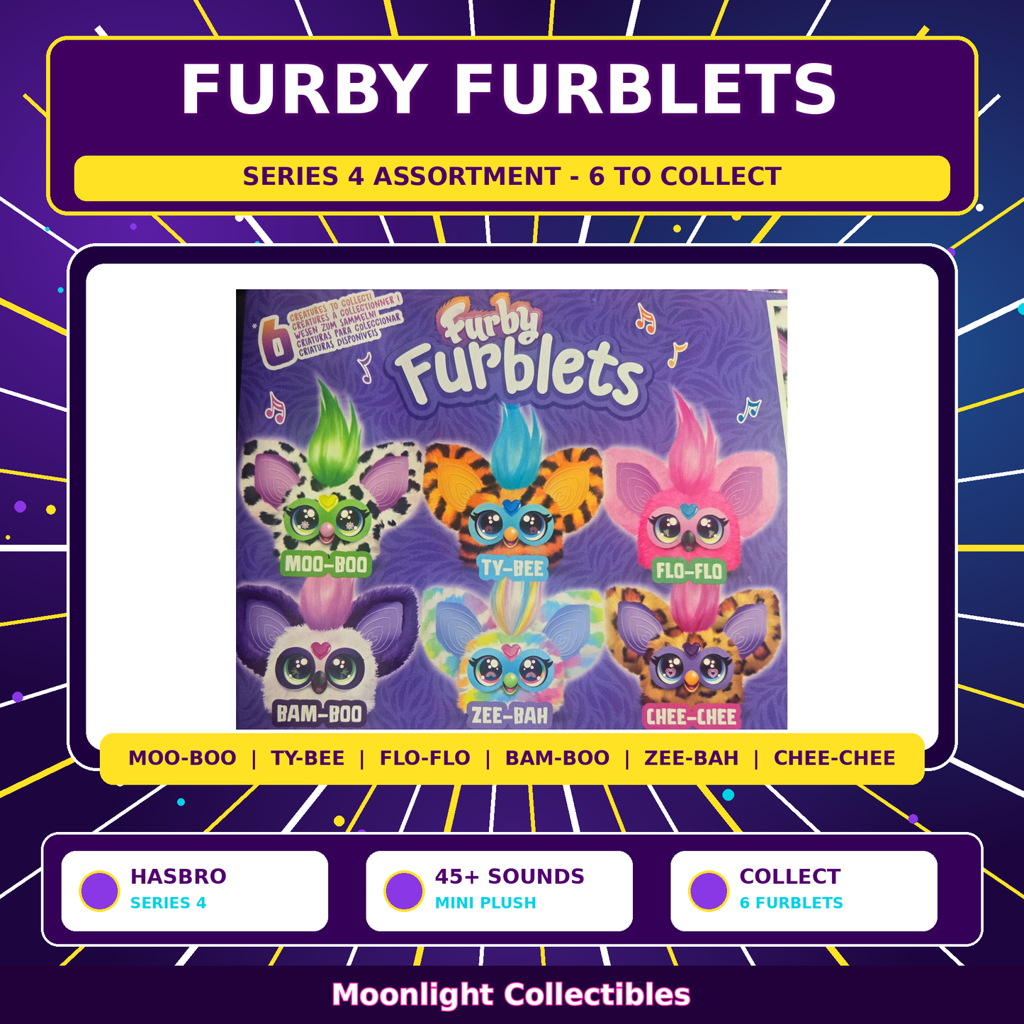 Furby Furblets Series 4 Assortment Mini Electronic Plush Toy Hasbro