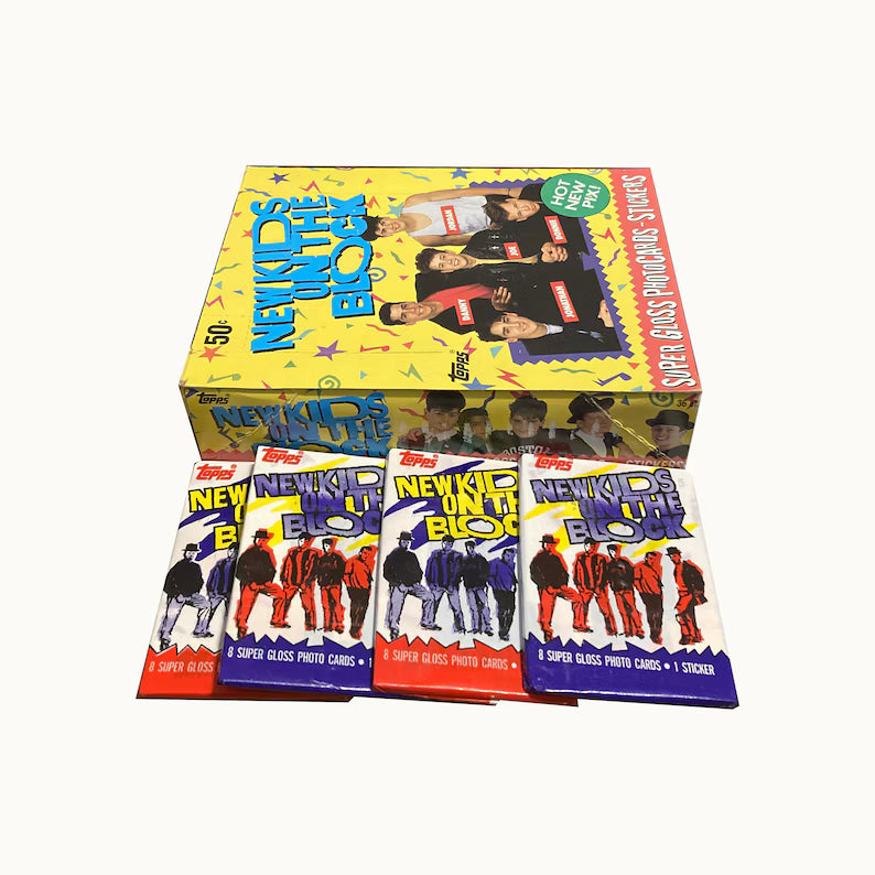 Sealed 1989 Topps New Kids on the Block NKOTB wax trading card pack