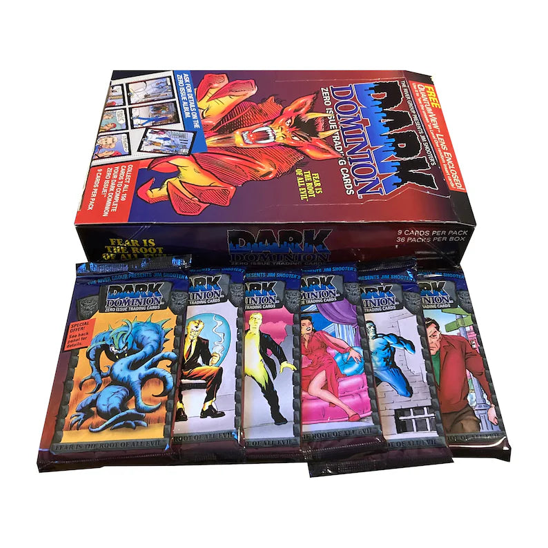 Sealed 1993 River Group Jim Shooter Dark Dominion Zero Issue comic trading card pack