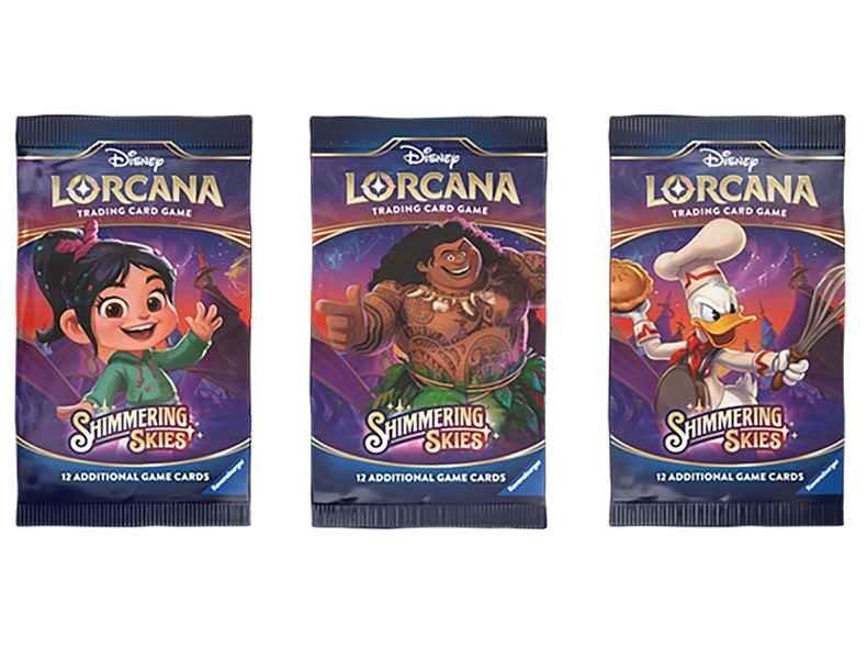 Sealed Disney Lorcana TCG Shimmering Skies Set 5 booster pack containing 12 cards