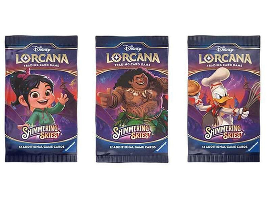 Sealed Disney Lorcana TCG Shimmering Skies Set 5 booster pack containing 12 cards