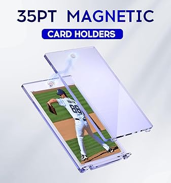 35pt Magnetic Card Holder One Touch UV Protection Display Case for Standard Trading Cards