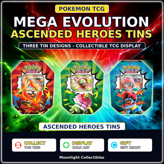 Pokémon TCG: Mega Evolution—Ascended Heroes Tin - Assorted Random Art - 1 Tin - Tin