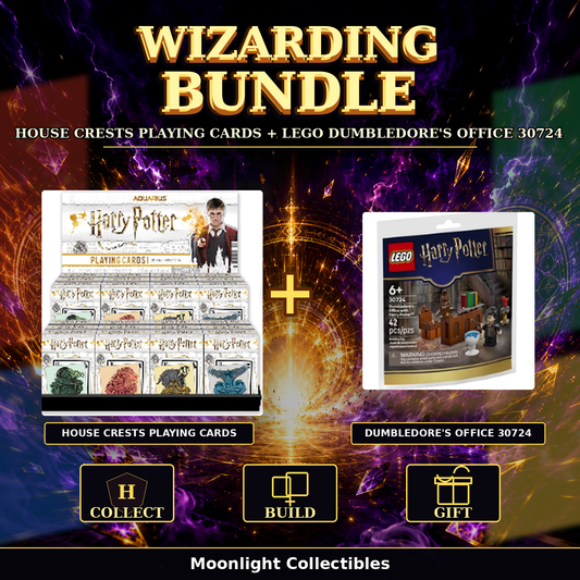 Harry Potter House Crests Playing Cards + LEGO Harry Potter Dumbledore’s Office 30724 Bundle