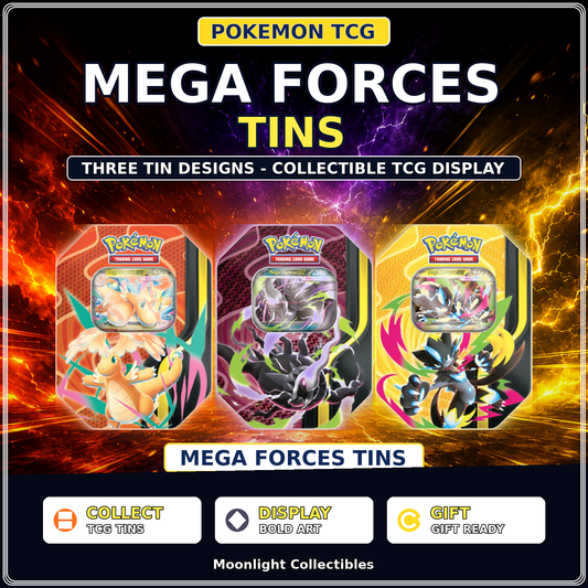 Pokémon TCG Mega Forces Tin Assorted Random Art - 1 Tin - Tin