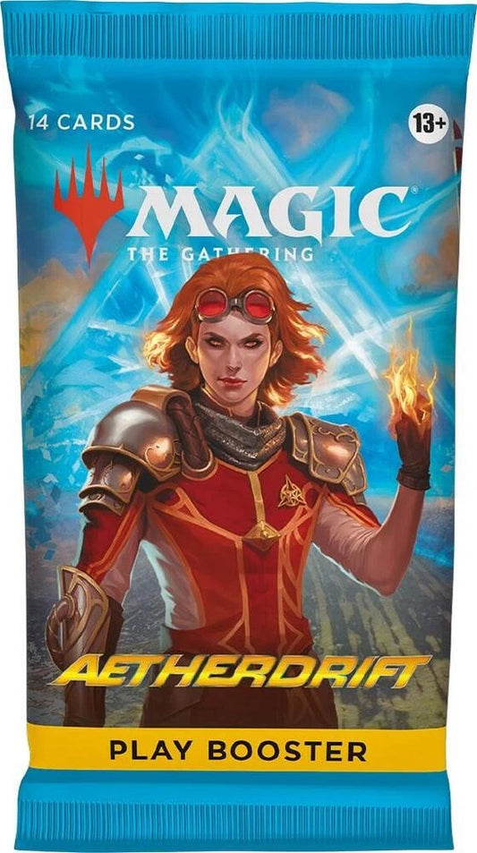 Magic The Gathering Aetherdrift Play Booster Pack containing 14 cards