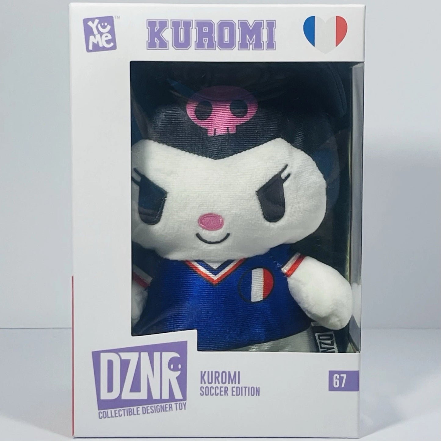 YuMe Hello Kitty and Friends DZNR Soccer Edition Kuromi 7-Inch Plush