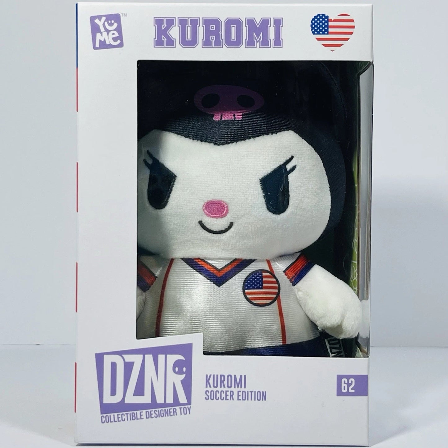 YuMe Hello Kitty and Friends DZNR Soccer Edition Kuromi 7-Inch Plush
