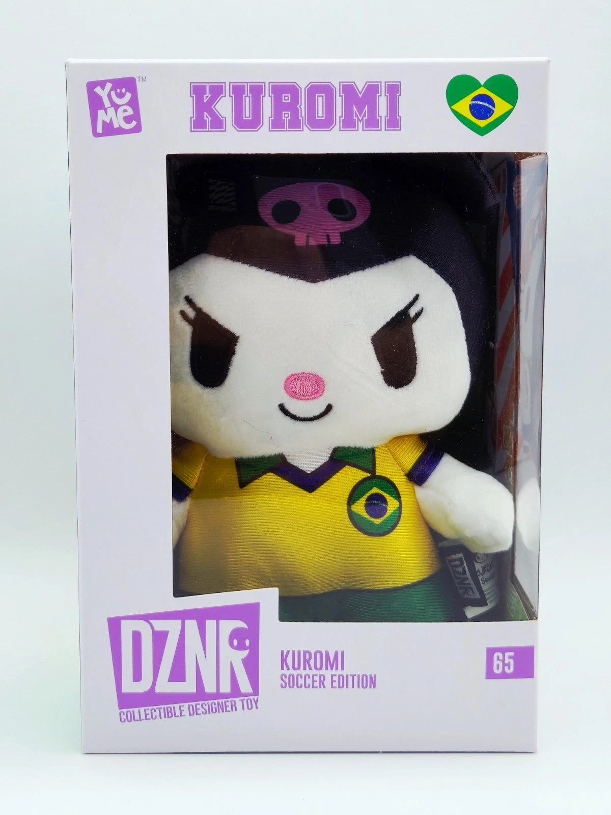 YuMe Hello Kitty and Friends DZNR Soccer Edition Kuromi 7-Inch Plush