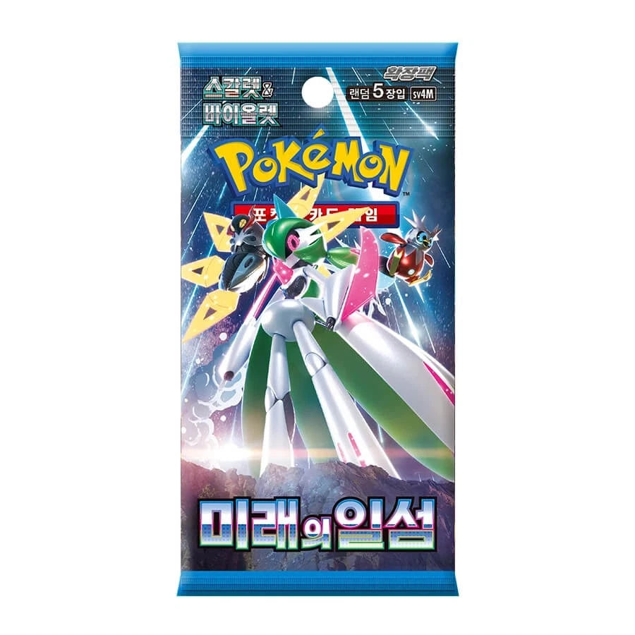 Pokémon TCG Korean Future Flash SV4M booster pack containing 5 cards
