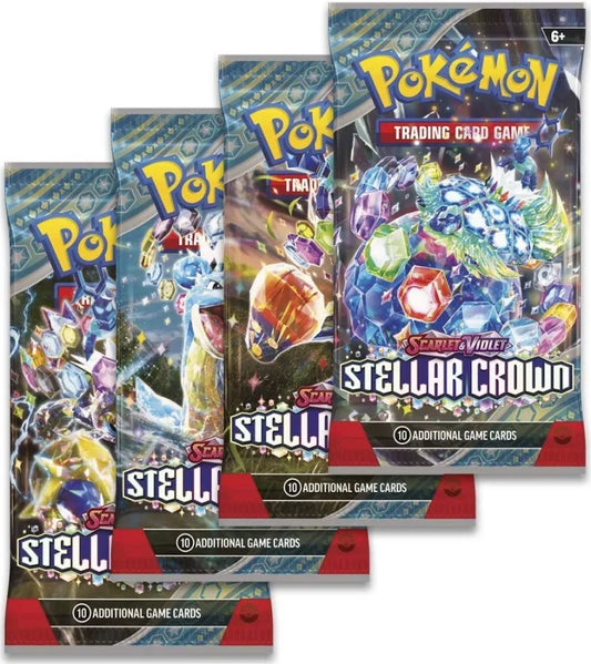 Pokémon Scarlet & Violet Stellar Crown Single Booster Pack - Sealed - 1 Pack - Moonlight Collectibles product image