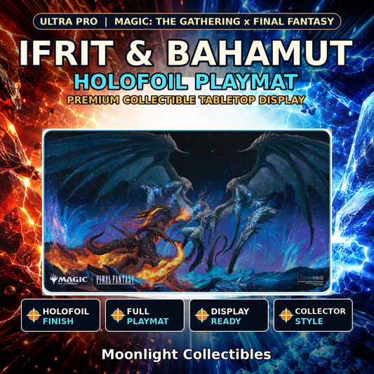 Ultra Pro Holofoil Playmat Magic: The Gathering FINAL FANTASY Ifrit & Bahamut - Trading Cards