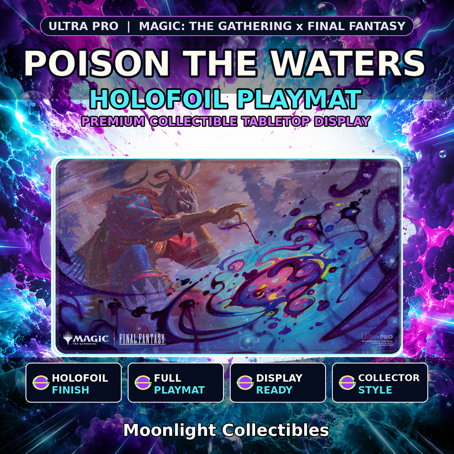 Ultra Pro Holofoil Playmat Magic: The Gathering FINAL FANTASY Poison the Waters